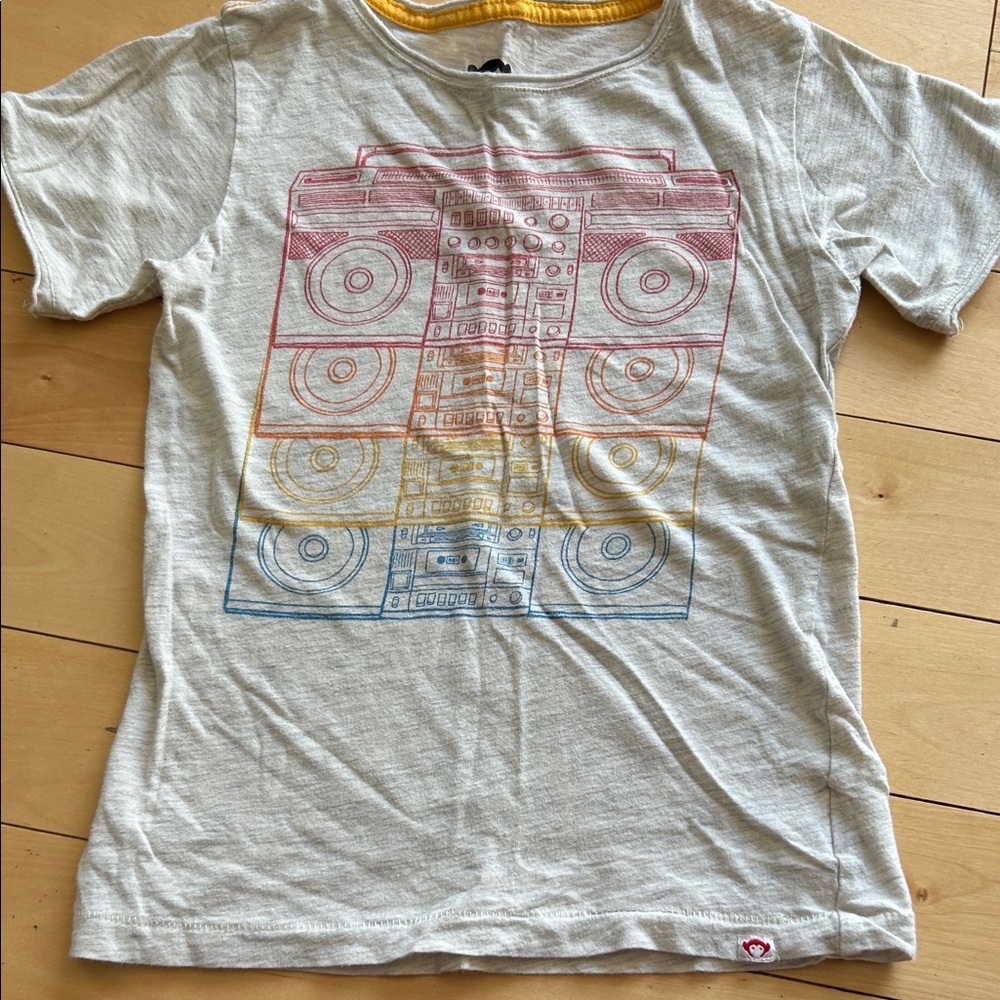 Appaman Short-Sleeve Tee with Rainbow Boombox Graphic